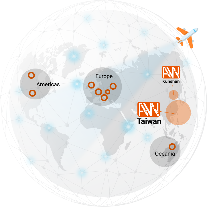 全球據點分布地圖